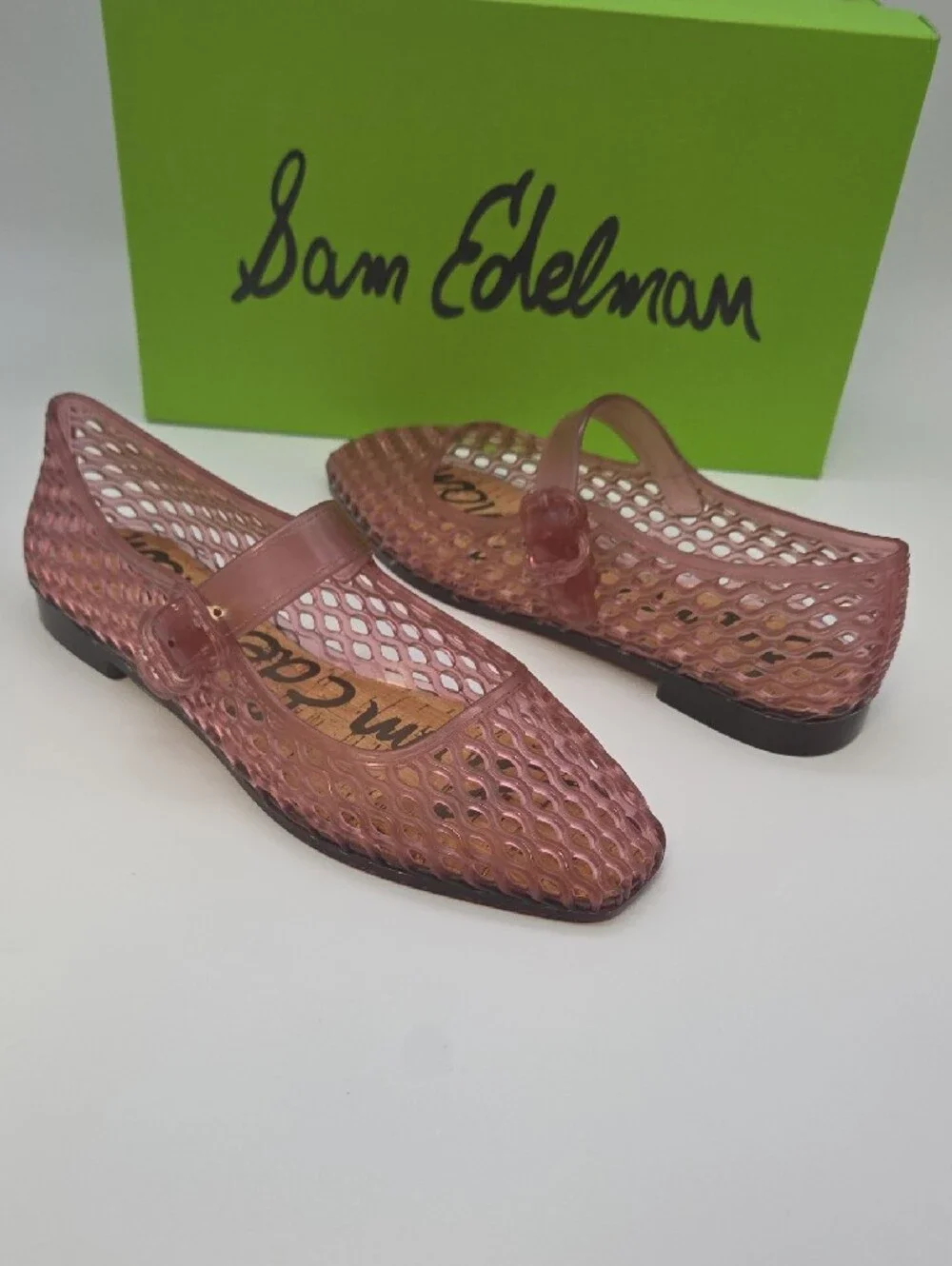 Sam Edelman Pink Jelly Mary Jane Flats